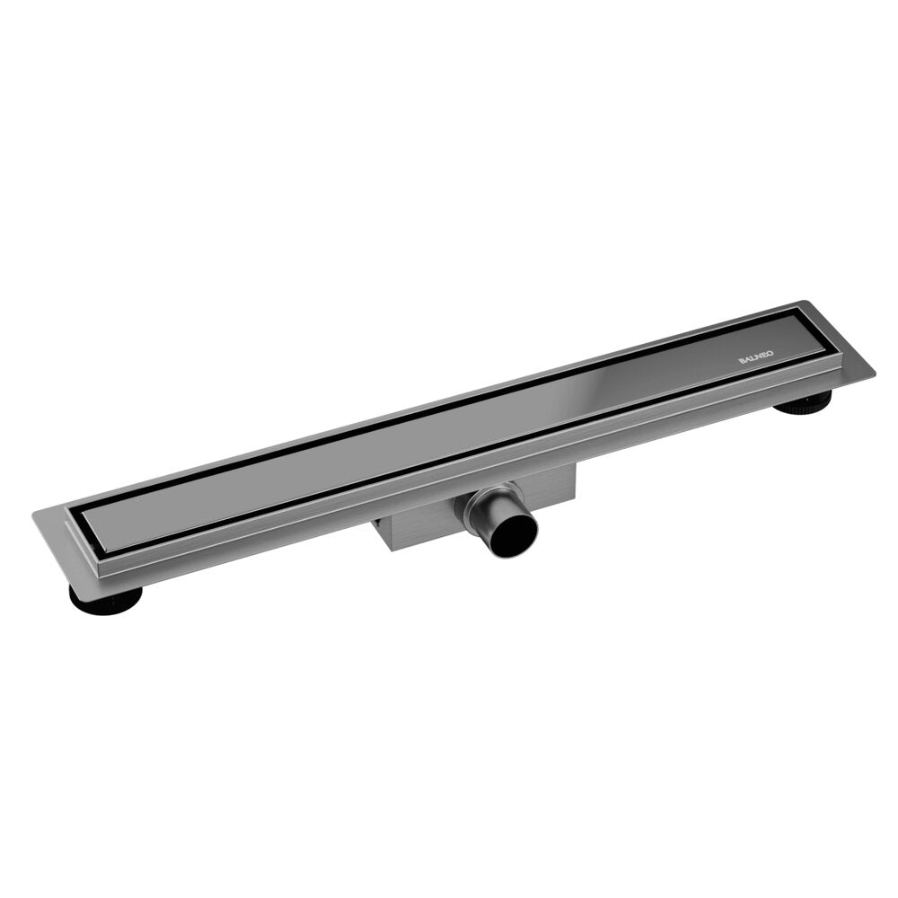 Сет ригола душ плюс капак Balneo Duplex Next покритие Gun Metal 80 cm