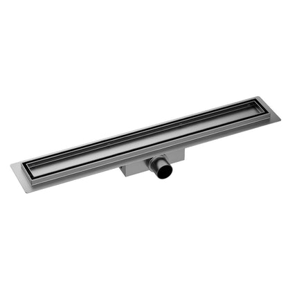 Сет ригола душ плюс капак Balneo Duplex Next покритие Gun Metal 80 cm