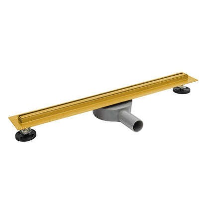 Сет ригола душ плюс капак Balneo Slim & Low ProLine завършващ с лъскаво злато 80 cm