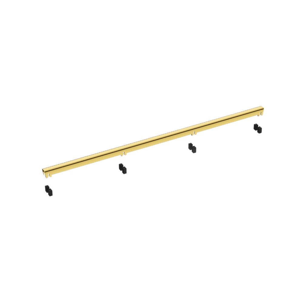 Сет ригола душ плюс капак Balneo Slim & Low ProLine завършващ с лъскаво злато 80 cm