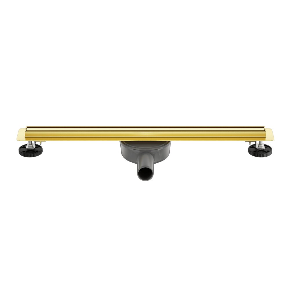 Сет ригола душ плюс капак Balneo Slim & Low ProLine завършващ с лъскаво злато 80 cm