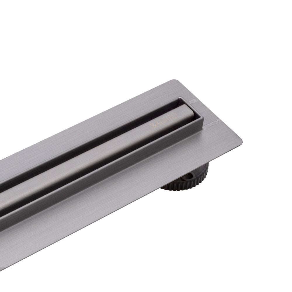 Сет ригола за душ с капак Balneo Slim & Low ProLine покритие Gun Metal 60 cm
