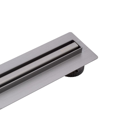 Сет ригола за душ с капак Balneo Slim & Low ProLine покритие Gun Metal 60 cm
