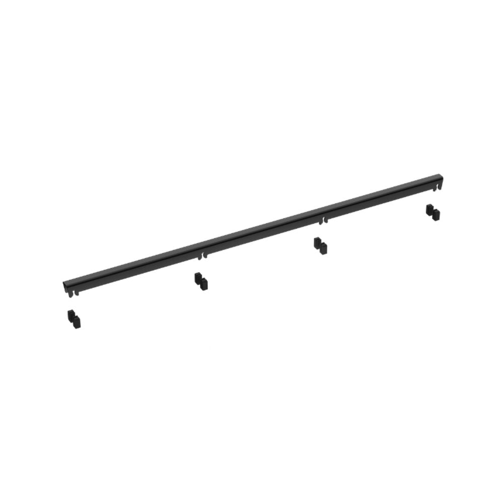 Сет за душ ригола с капак Balneo Slim & Low ProLine матово черно 70 cm