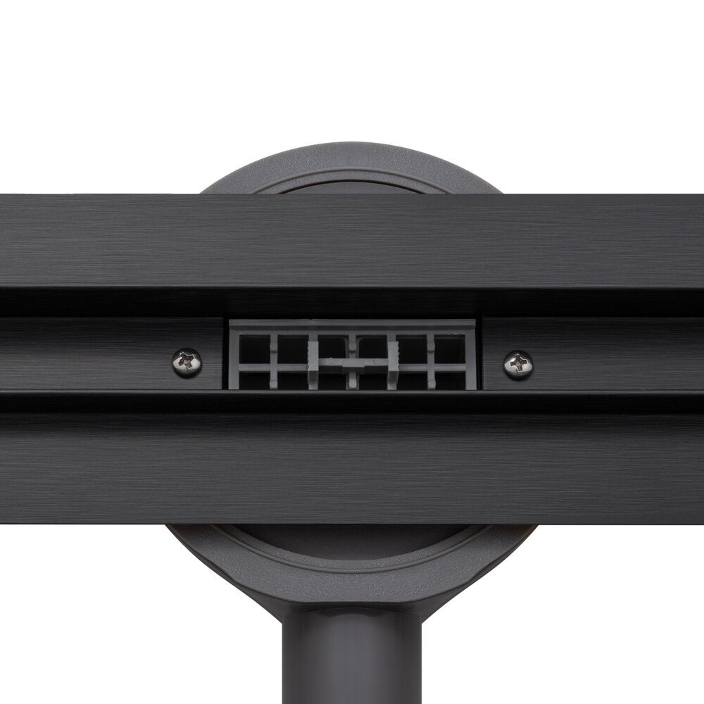 Сет за душ ригола с капак Balneo Slim & Low ProLine матово черно 70 cm