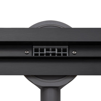 Сет за душ ригола с капак Balneo Slim & Low ProLine матово черно 70 cm