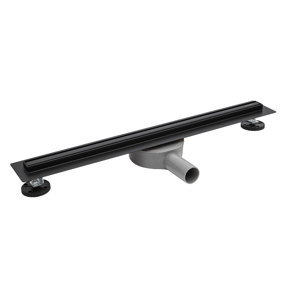 Сет за душ ригола с капак Balneo Slim & Low ProLine матово черно 80 cm