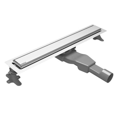 Сет ригола за душ с капак Wirquin Flat Linear инокс 60 cm