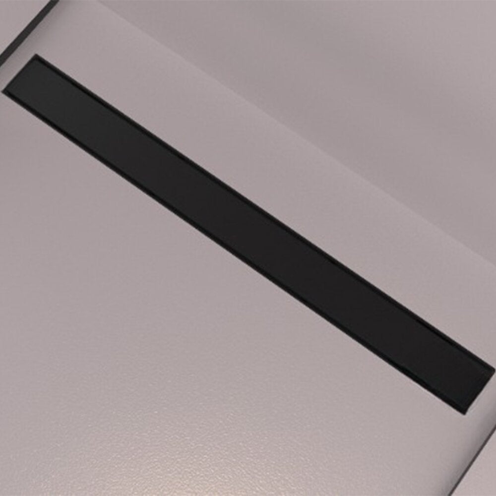 Сет ригола за душ с капак Wirquin Linear матово черно 60 cm