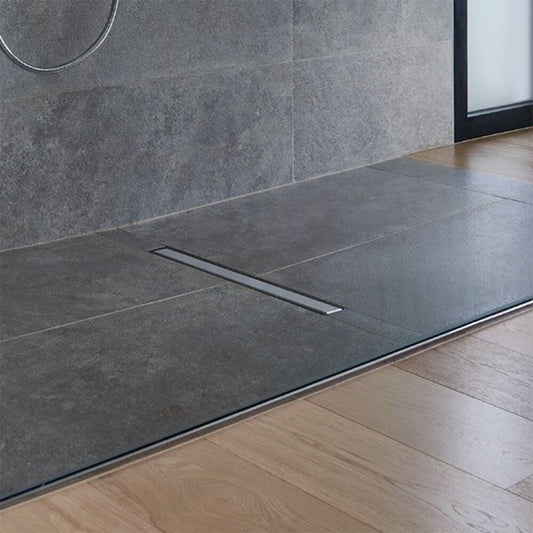 Сет ригола за душ с капак Wirquin Venisio Slim инокс 70 cm
