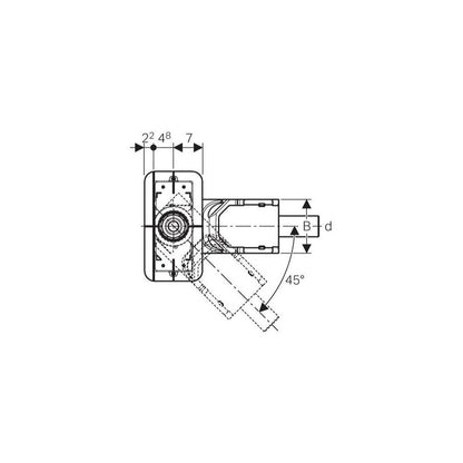 Geberit CleanLine Shower Drain Set 65-90 mm with Glossy Metal Cover 30-90 cm