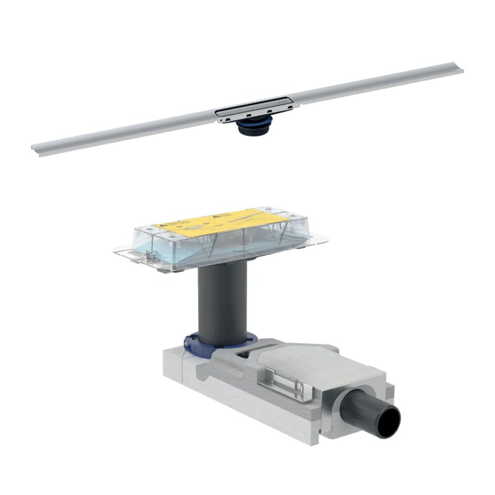 Сет ригола за душ Geberit 65-90 mm с капак CleanLine30 30-90 cm метален лъскав