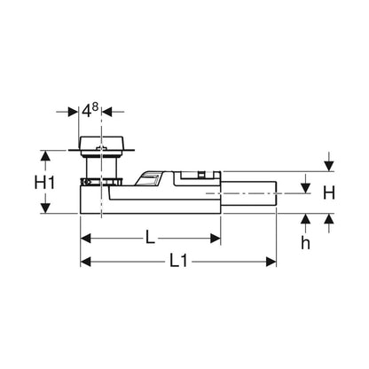 Сет ригола за душ Geberit 65-90 mm с капак CleanLine30 30-90 cm метален лъскав