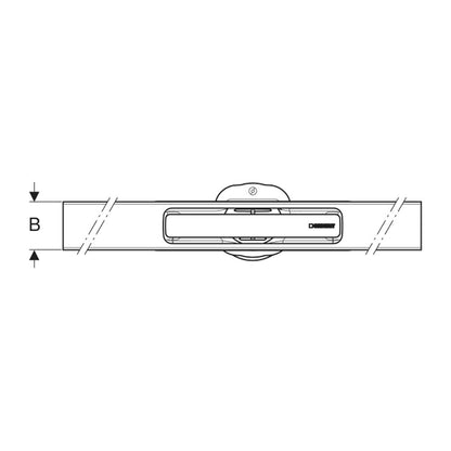 Сет ригола за душ Geberit 65-90 mm плюс капак CleanLine30 30-90 cm метал черен мат