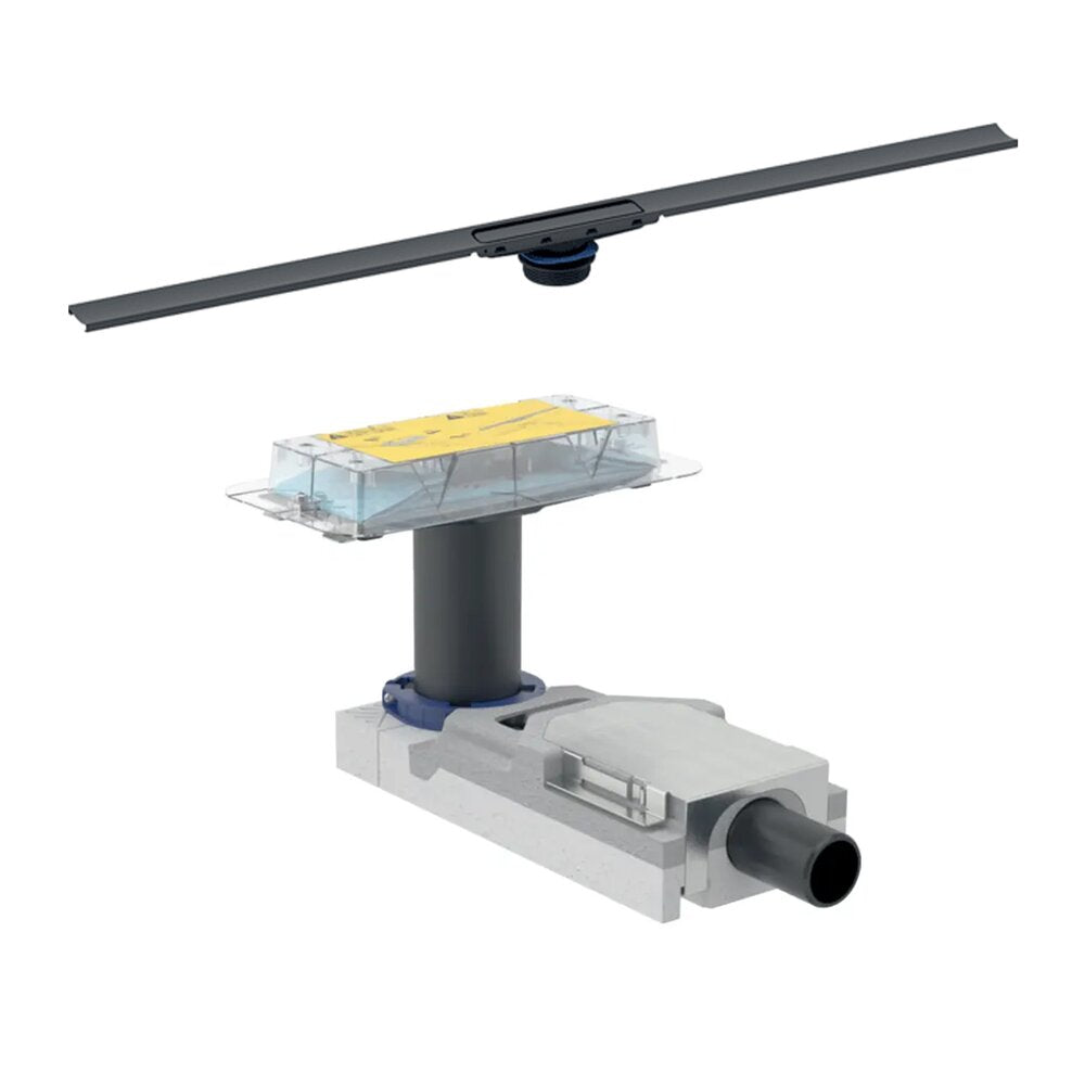 Сет ригола за душ Geberit 65-90 mm плюс капак CleanLine30 30-90 cm метал черен мат