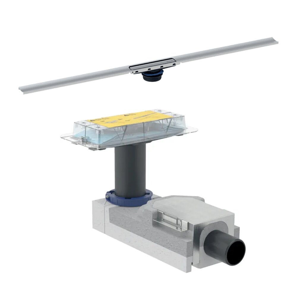 Сет ригола за душ Geberit 90-220 mm плюс капак CleanLine30 30-90 cm метален лъскав