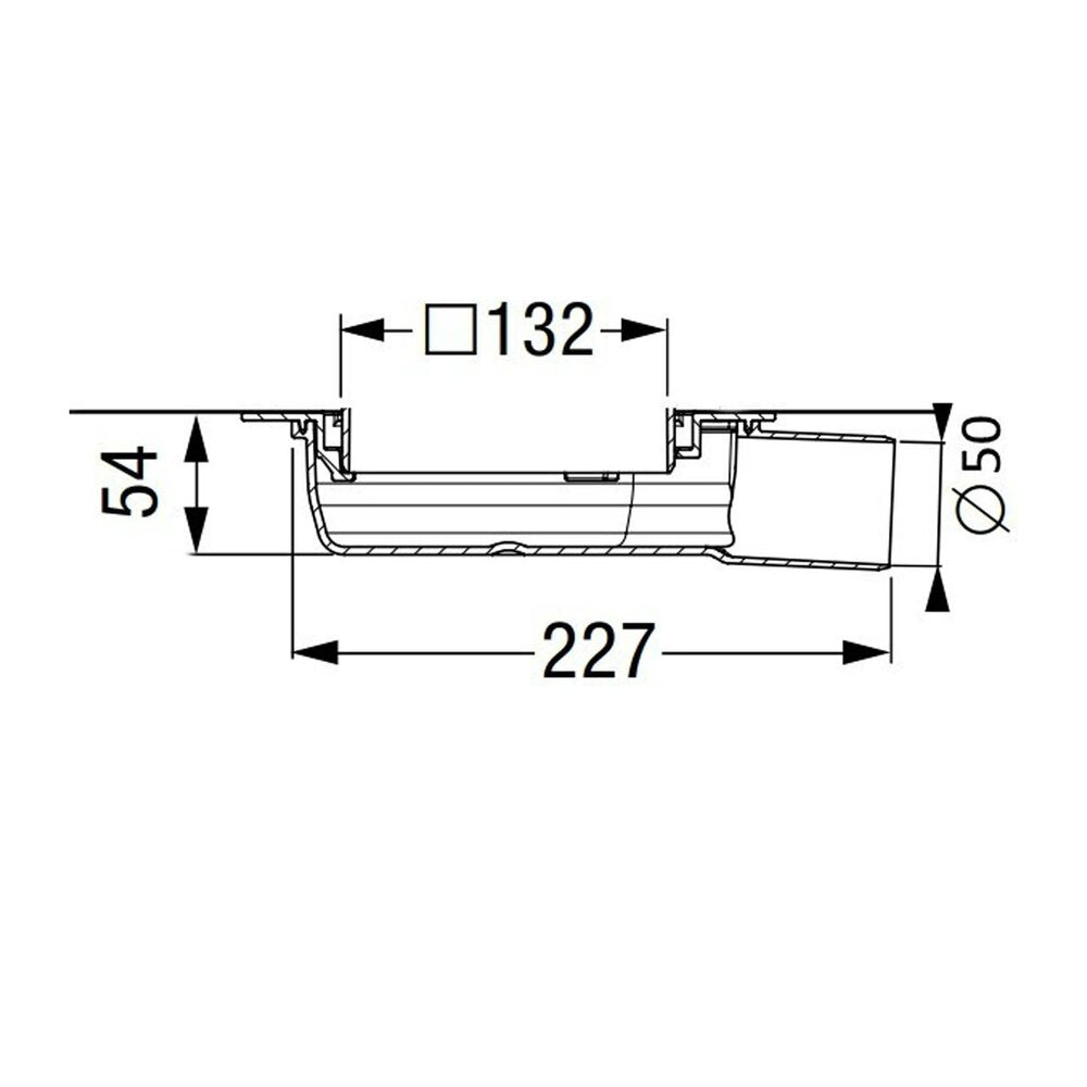 Сет ригола за душ Kessel System 125 супер тънка с капак от инокс