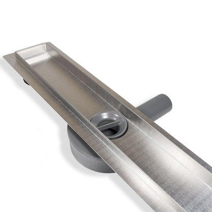 Balneo 360 Drain Linear Shower Channel Set with Cover 50 cm Brushed Stainless Steel