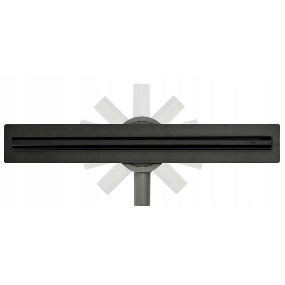 Rea Neo Slim Pro Shower Drain Set with Cover 60 cm Black