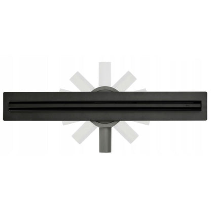 Rea Neo Slim Pro Shower Drain Set with Cover 60 cm Black