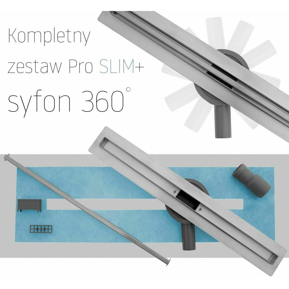 Ригола за душ с капак 70 см Rea Neo Slim Pro Inox