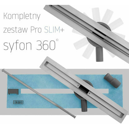 Ригола за душ с капак 70 см Rea Neo Slim Pro Inox