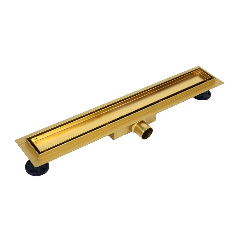 Duplex Next Gold Linear Shower Drain Set with Cover 80 cm