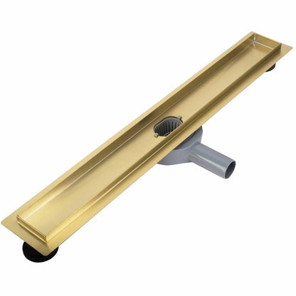 Shower channel set with brushed gold cover Rea Neox Pro 60 cm