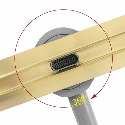 Shower channel set with gold cover Rea Neox Slim Pro 70 cm