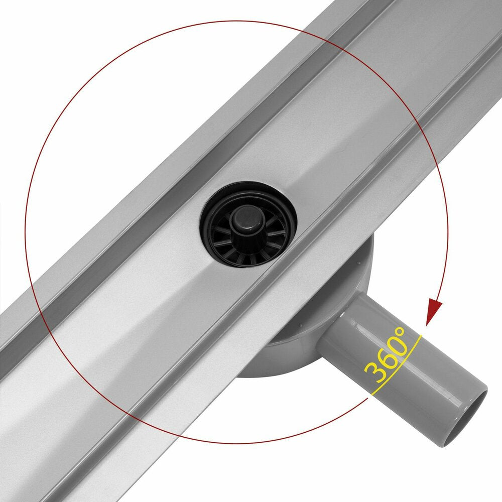Комплект за душ с капак от инокс Rea Pure Neo Pro Nickel 60 см