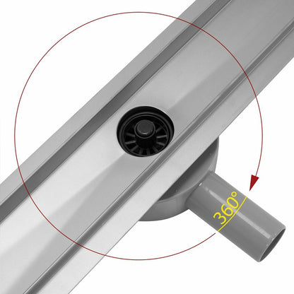 Комплект за душ с капак от инокс Rea Pure Neo Pro Nickel 60 см