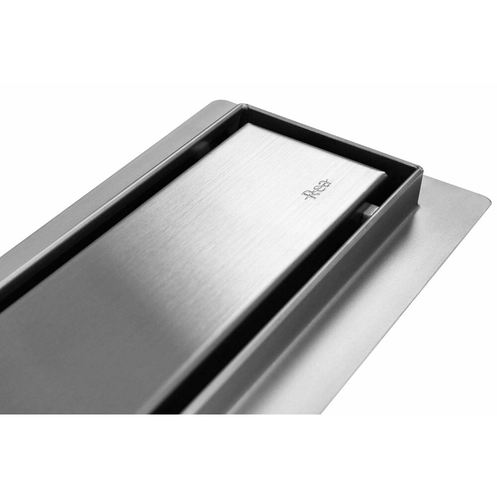 Комплект за душ с капак от инокс Rea Pure Neo Pro Nickel 60 см