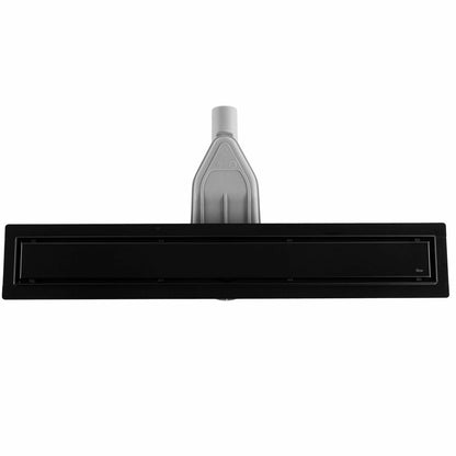 Shower channel set with black cover Rea Neox Superflow 60 cm