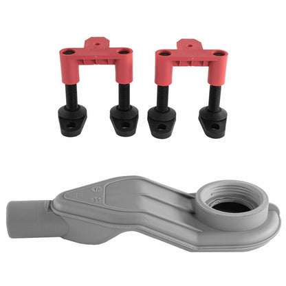 Shower channel set with black cover Rea Neox Superflow 90 cm