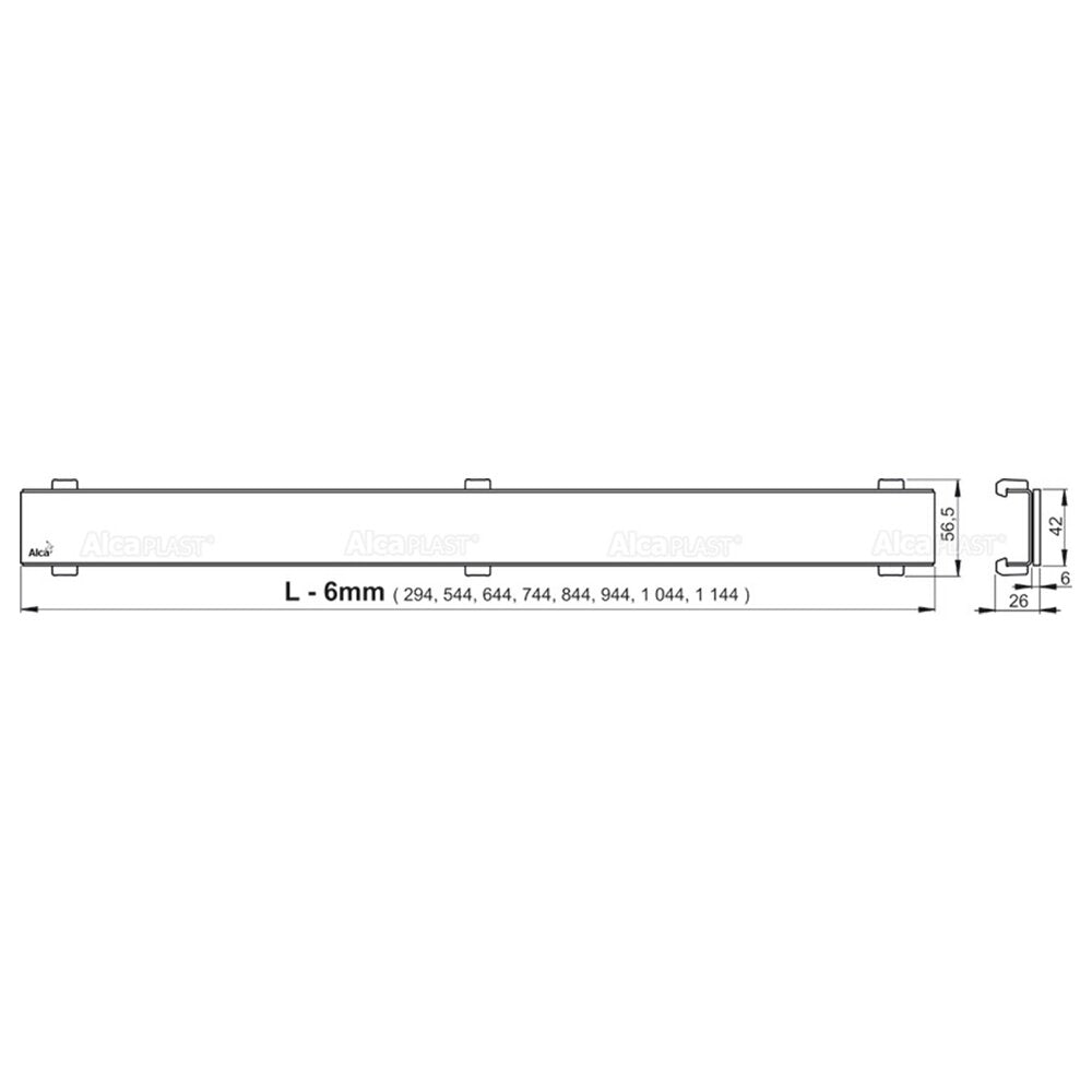 Комплект за душ с капак от стъкло Alca Glass и APZ106 30 см
