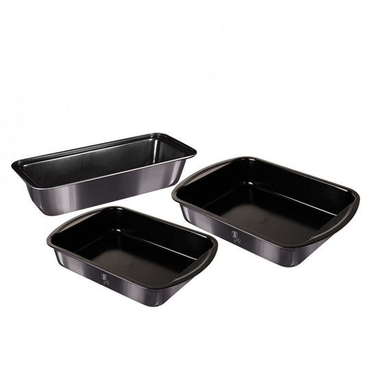 Комплект тави за фурна (3 части) Metallic Line Carbon Pro Edition Berlinger Haus BH 7631