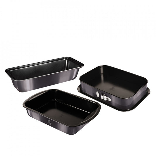 Комплект тави за фурна (3 части) Metallic Line Carbon Pro Edition Berlinger Haus BH 7634