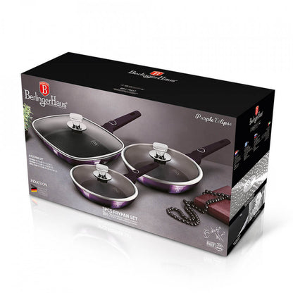 Комплект тигани (6 части) Purple Eclipse Collection BerlingerHaus BH 7107