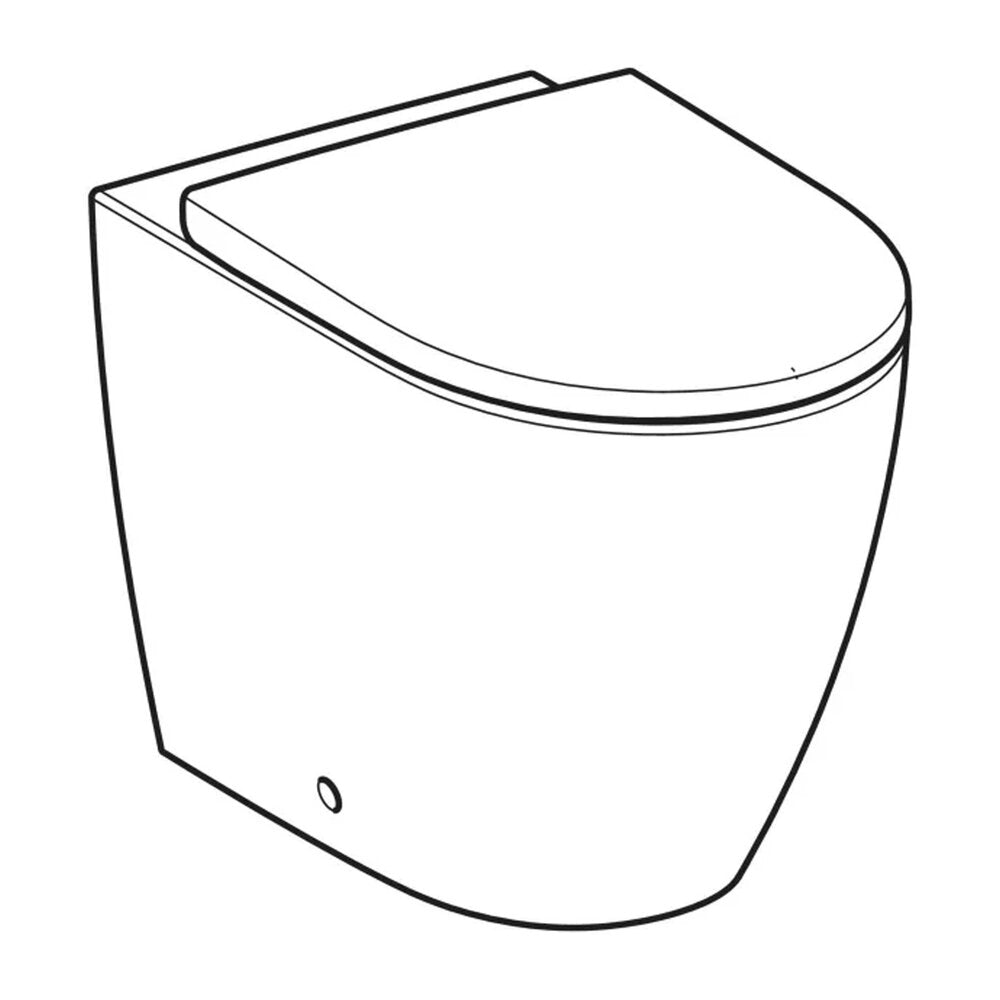 Комплект тоалетна Geberit iCon BTW TurboFlush с капак softclose бял гланц