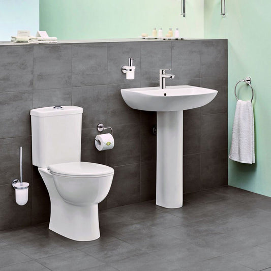 Grohe Bau Ceramic Rimless Floor-Mounted WC Set with Concealed Tank and Soft-Close Seat