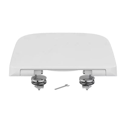 Комплект тоалетна чиния на под Ideal Standard i.life S Compact rimless с ъглов резервоар и нормално затваряне - бял гланц