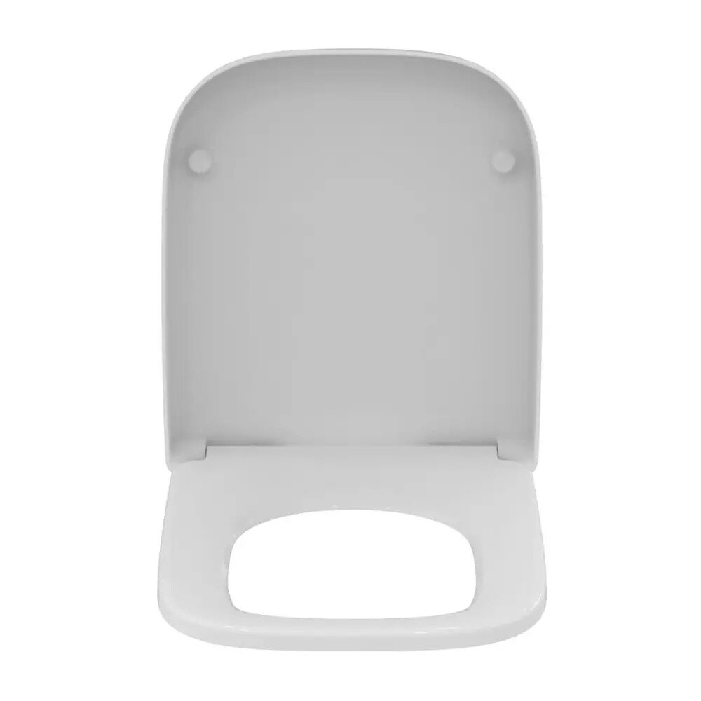 Комплект тоалетна чиния на под Ideal Standard i.life S Compact rimless с ъглов резервоар и нормално затваряне - бял гланц