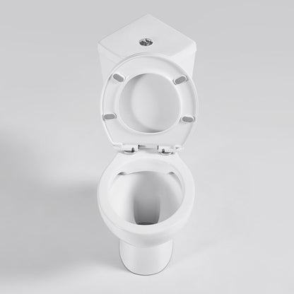 Комплект тоалетна чиния Inter Ceramic Rimless бяла с ъглов резервоар и капак Quick Release