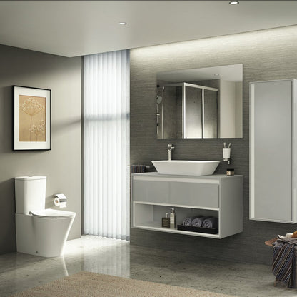 Ideal Standard Connect Air AquaBlade Floor-Mounted WC Set with Soft-Close Seat and Tank