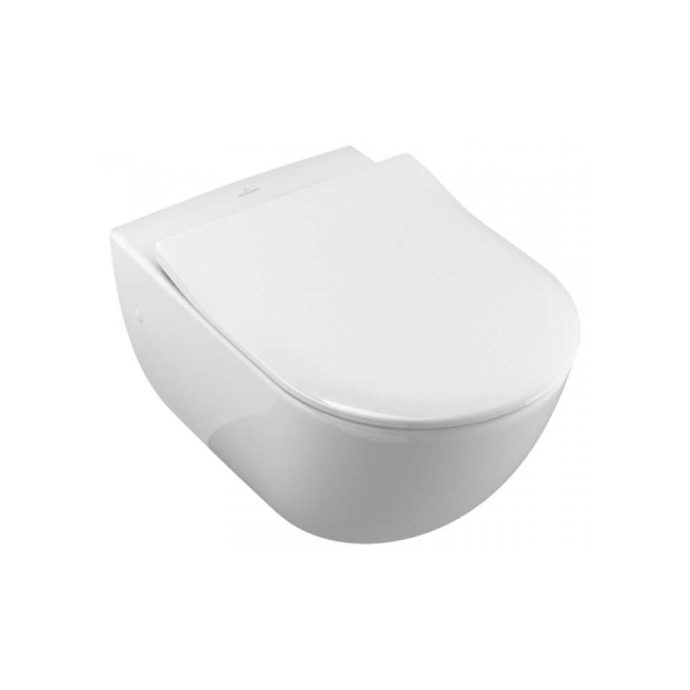 Villeroy&Boch Avento Direct Flush Wall-Hung Toilet and Bidet Set with Slim Soft Close Seat