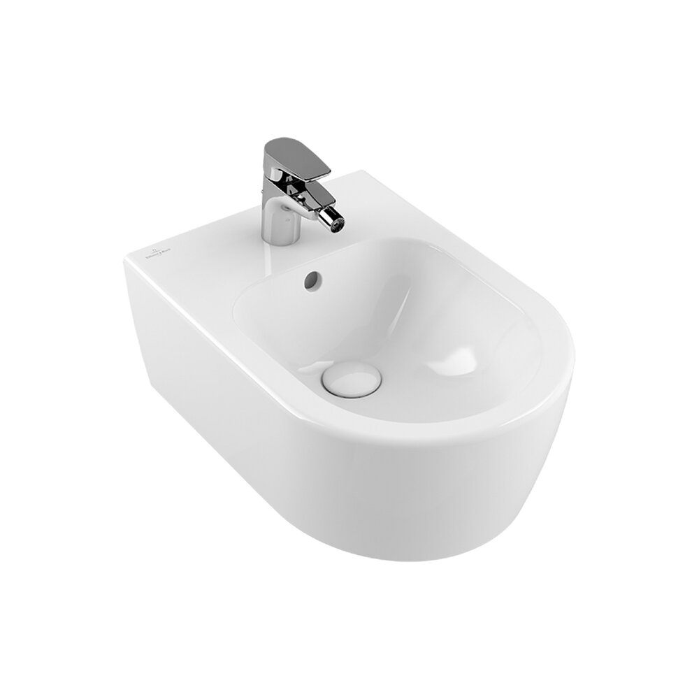 Villeroy&Boch Avento Direct Flush Wall-Hung Toilet and Bidet Set with Slim Soft Close Seat