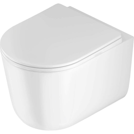 Deante Jasmin Zero Rimless Wall-Hung Toilet Set with Lid