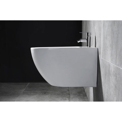 Wall-Hung Toilet and Bidet Set Rea Carlo Mini Rimless with Soft-Close Seat