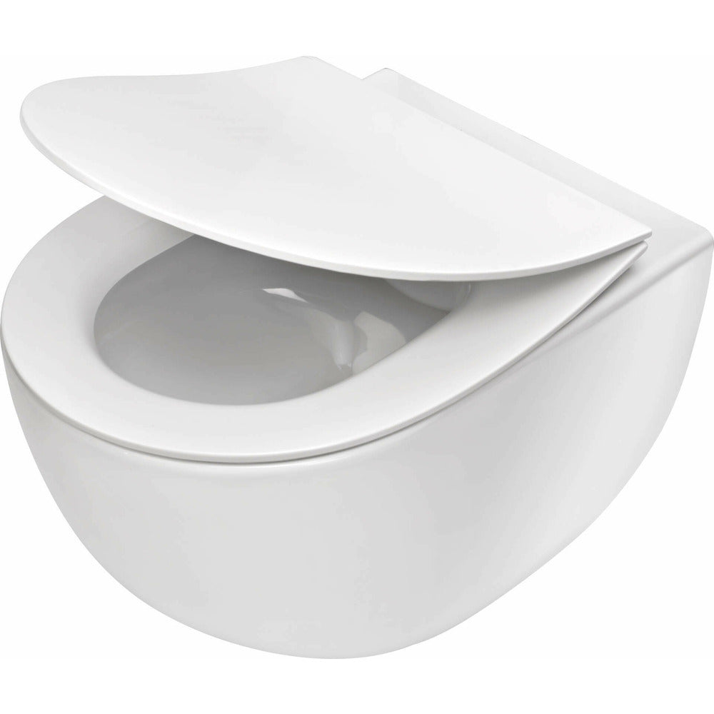 Deante Peonia Zero Wall-Hung Toilet Set with Softclose Seat White