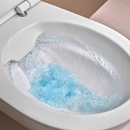 Комплект стенен WC Geberit iCon Rimfree с капак softclose в бяло матово.